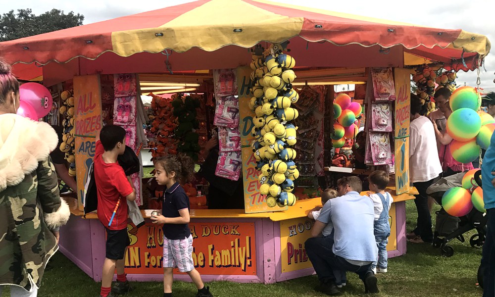 Hook a duck, win a prize stall and staff hire